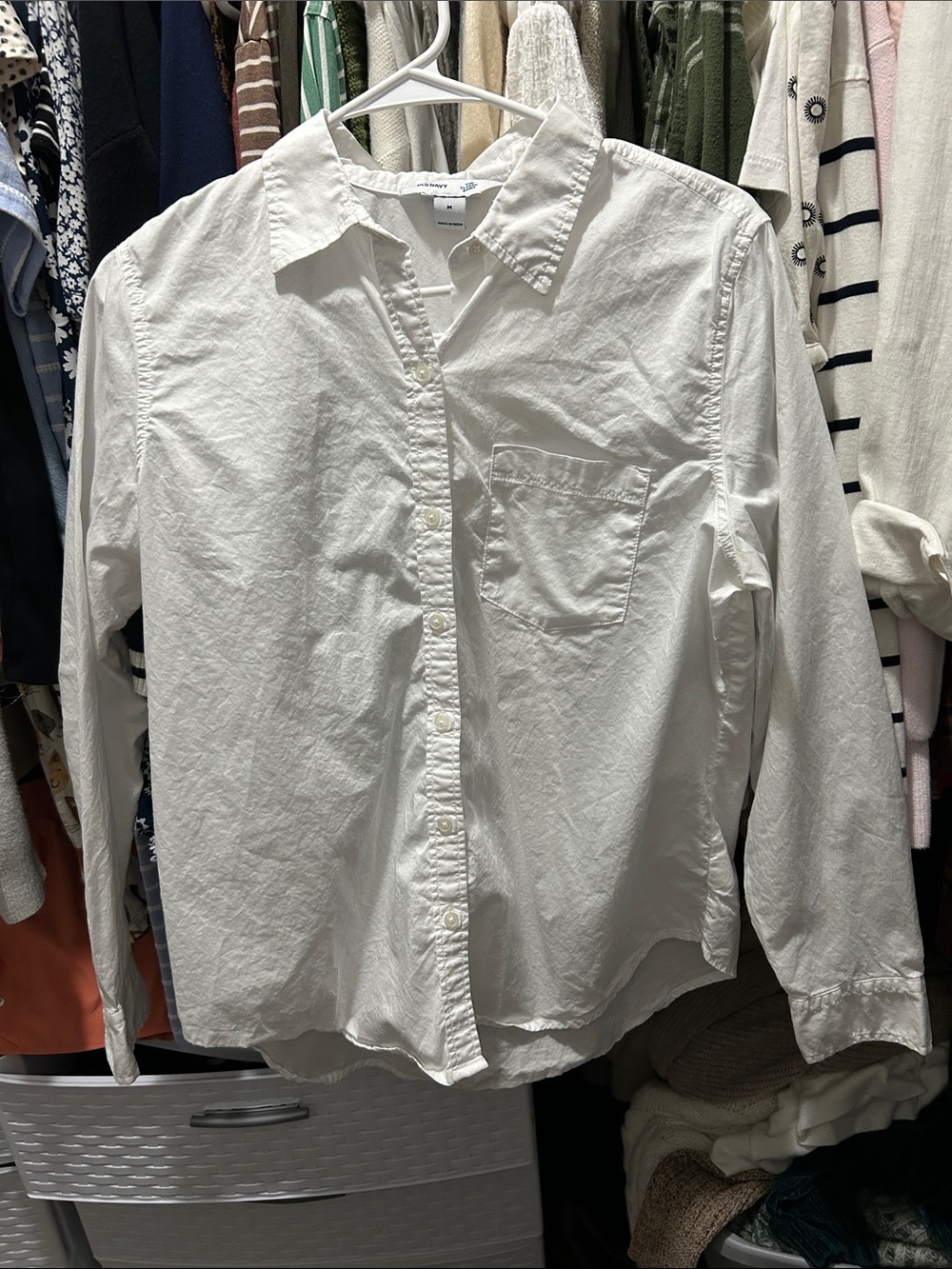 Classic White Women's Button-Down Shirt New Without Tags